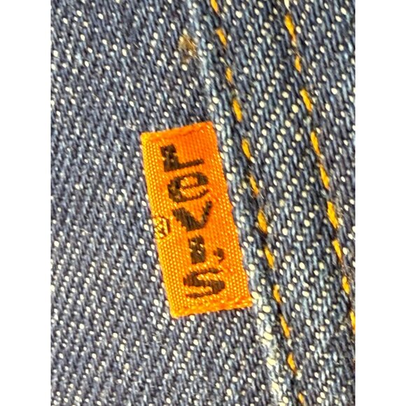 Vintage 1980s Winter Levi’s Jeans, Dark Denim with Red Flannel Lining, 27"x32" - Picture 6 of 16